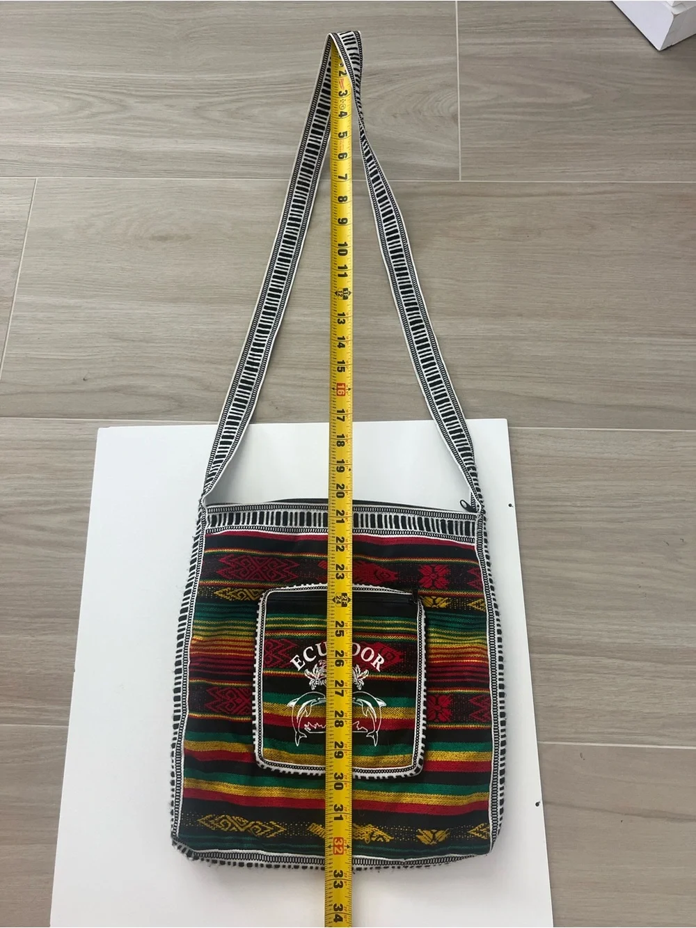 New Handmade Ecuador Crossbody Bag